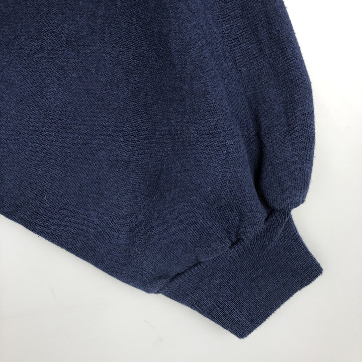 80'S Hanes University of Michigan Triple Print College Sweatshirt, Made in USA, Men's XL (approx.) Vintage cotton navy blue type Vintage Second Hand