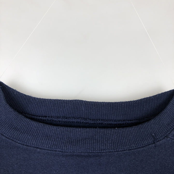 80'S Hanes University of Michigan Triple Print College Sweatshirt, Made in USA, Men's XL (approx.) Vintage cotton navy blue type Vintage Second Hand