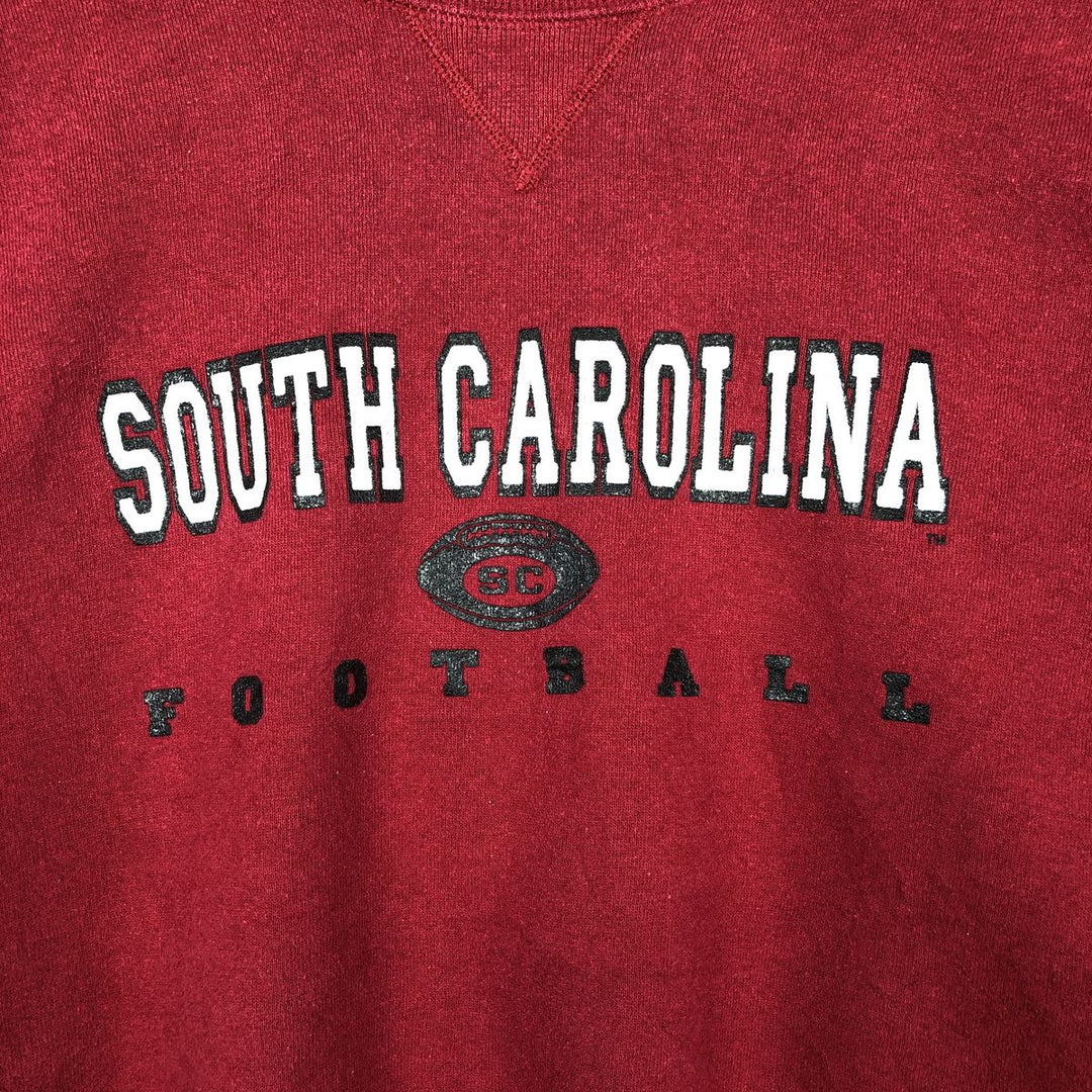 90'S Russell College Sweatshirt, Made in USA, Men's XL, Vintage cotton wine-red Vintage Second Hand
