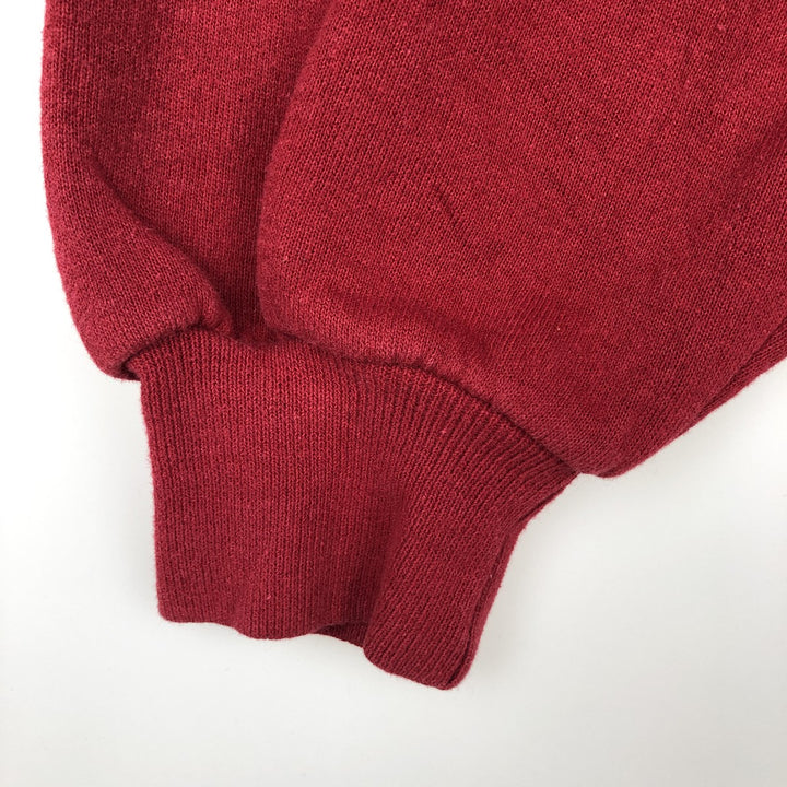 90'S Russell College Sweatshirt, Made in USA, Men's XL, Vintage cotton wine-red Vintage Second Hand