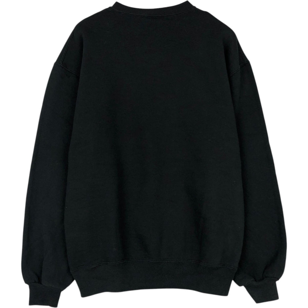 90'S Russell College Sweatshirt, Made in USA, Men's L, Vintage cotton black type Vintage Second Hand
