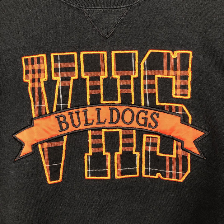 90'S Russell College Sweatshirt, Made in USA, Men's L, Vintage cotton black type Vintage Second Hand