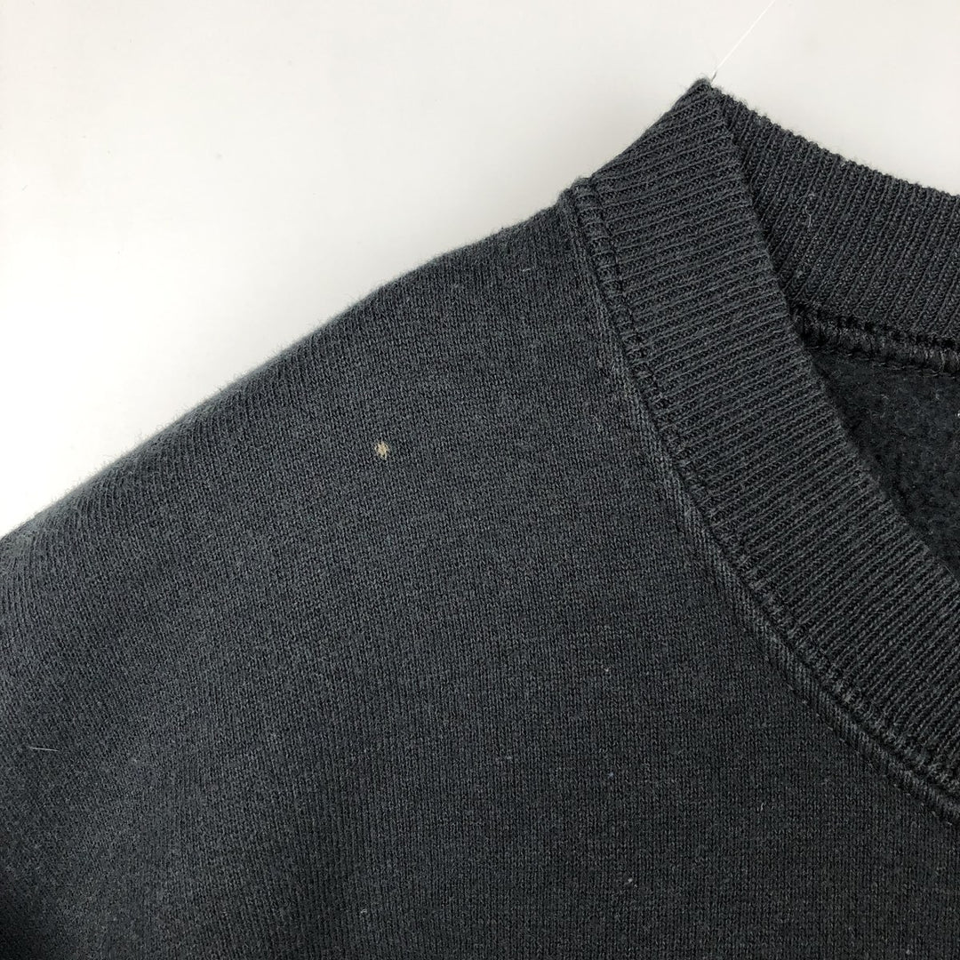 90'S Russell College Sweatshirt, Made in USA, Men's L, Vintage cotton black type Vintage Second Hand