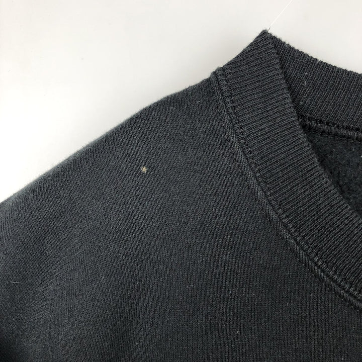 90'S Russell College Sweatshirt, Made in USA, Men's L, Vintage cotton black type Vintage Second Hand