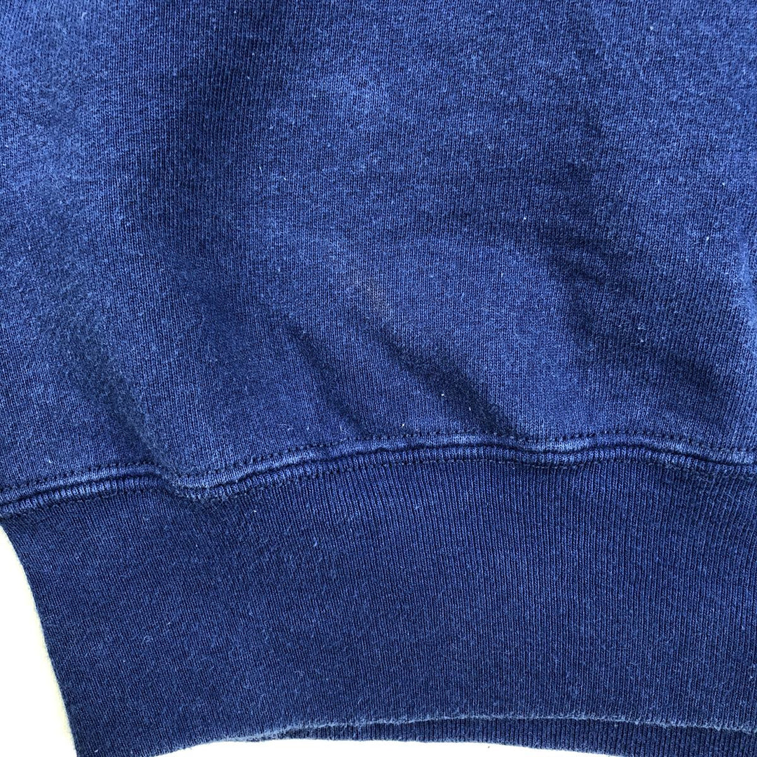90'S Fruit of the Loom Tiger Pattern College Character Sweatshirt, Made in USA, Men's Size XL cotton Navy blue Vintage Second Hand