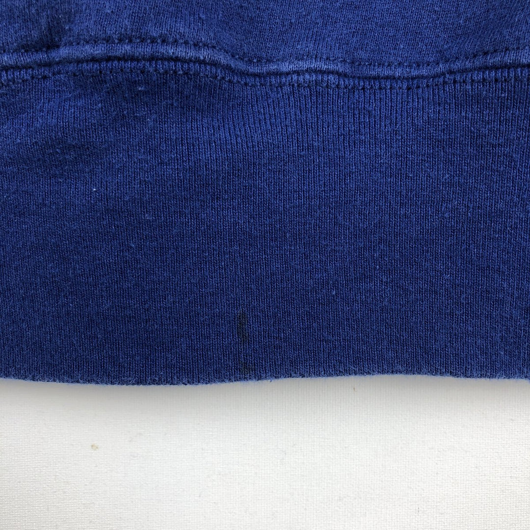 90'S Fruit of the Loom Tiger Pattern College Character Sweatshirt, Made in USA, Men's Size XL cotton Navy blue Vintage Second Hand
