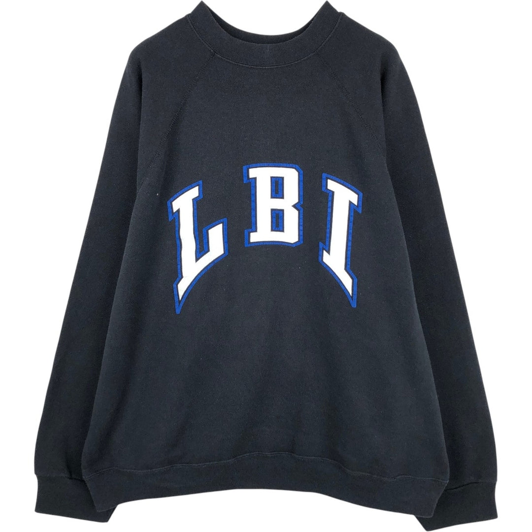 Tultex College Sweatshirt, Men's XXL (approx.) cotton navy blue type Vintage Second Hand