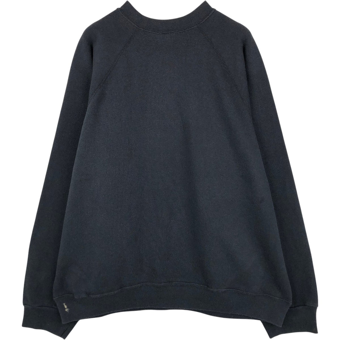 Tultex College Sweatshirt, Men's XXL (approx.) cotton navy blue type Vintage Second Hand