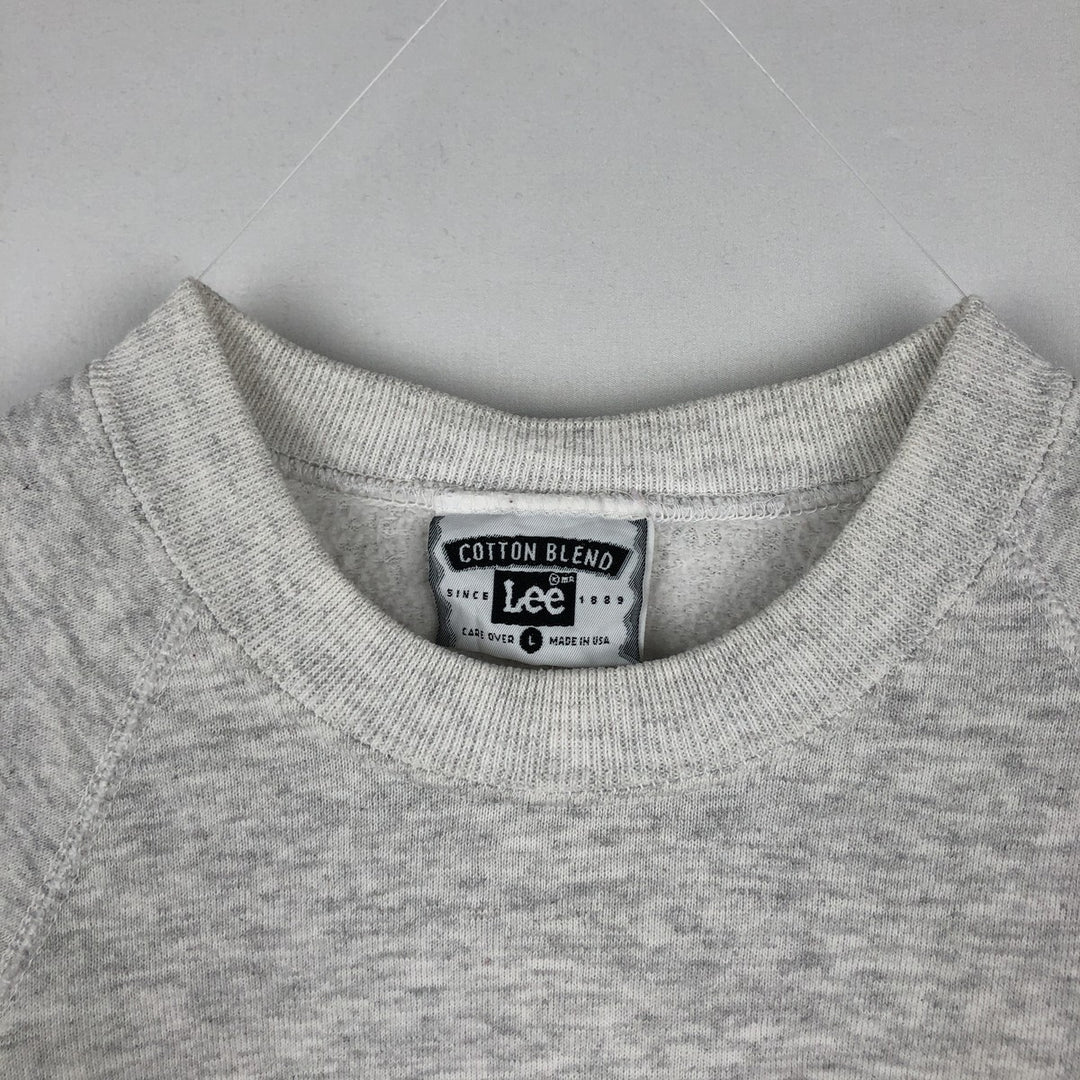 90'S Russell MICHIGAN University of Michigan college sweatshirt, Made in USA, Men's Size L, Vintage cotton white type Vintage Second Hand