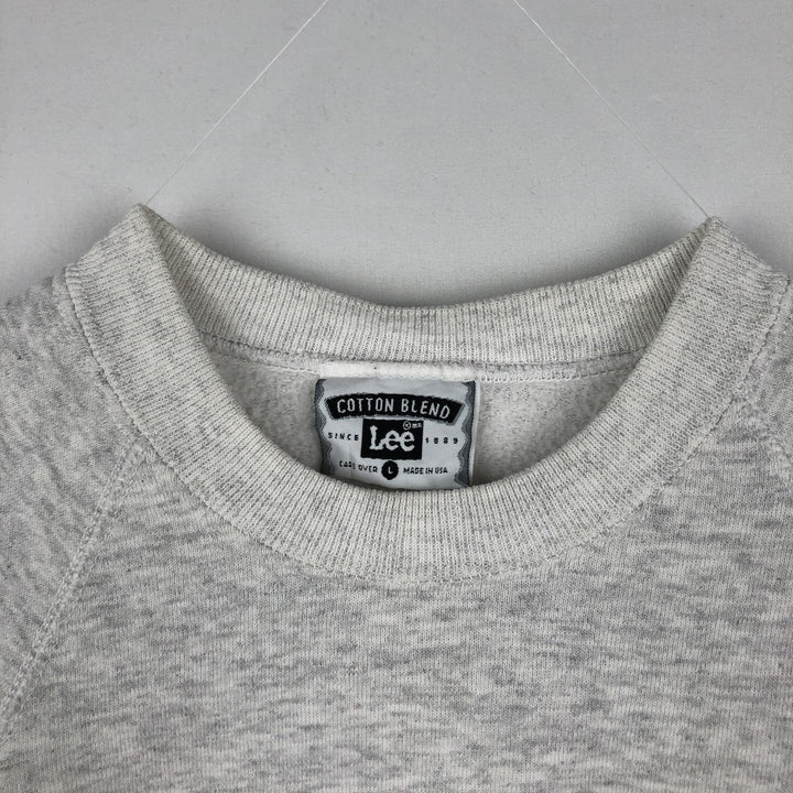 90'S Russell MICHIGAN University of Michigan college sweatshirt, Made in USA, Men's Size L, Vintage cotton white type Vintage Second Hand
