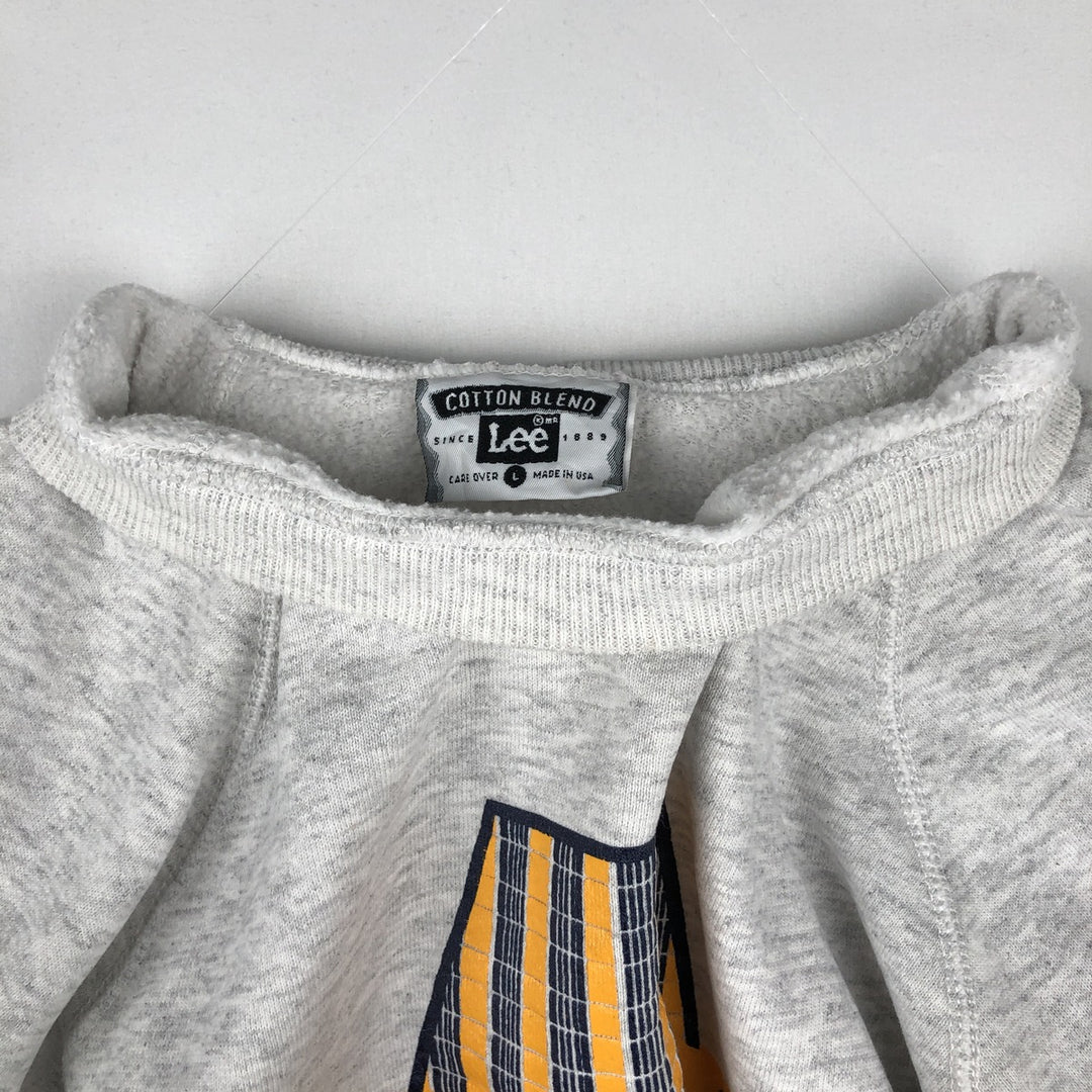 90'S Russell MICHIGAN University of Michigan college sweatshirt, Made in USA, Men's Size L, Vintage cotton white type Vintage Second Hand