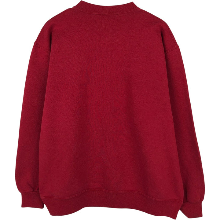 90'S Russell College Sweatshirt, Made in USA, Men's L, Vintage cotton red type Vintage Second Hand