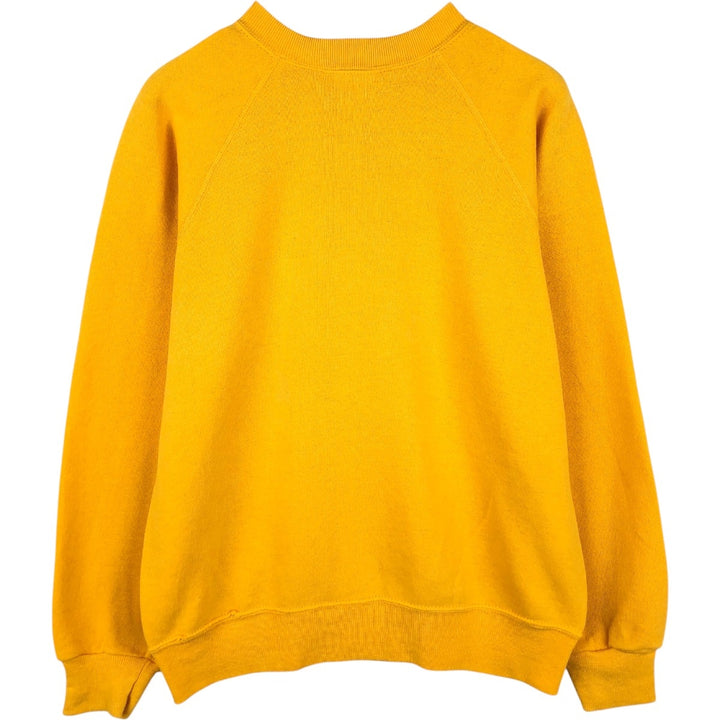 BASSETT-WALKER College Sweatshirt, Made in USA, Men's Size M (approx.) unclear yellow type Vintage Second Hand