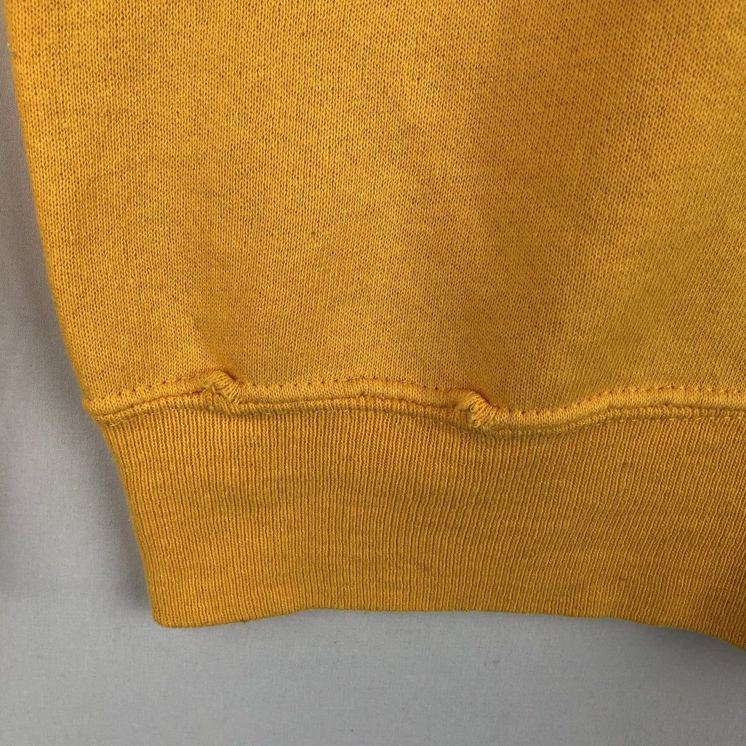 BASSETT-WALKER College Sweatshirt, Made in USA, Men's Size M (approx.) unclear yellow type Vintage Second Hand