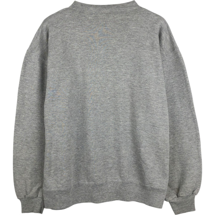 90'S Russell College Sweatshirt, Made in USA, Men's L, Vintage polyester gray type Vintage Second Hand