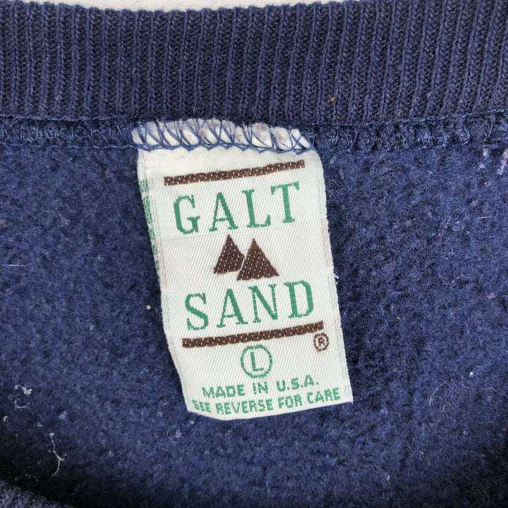 90'S GALT SAND University of California, Los Angeles College Sweatshirt, Made in USA, Men's Size L (approx.) cotton navy blue type Vintage Second Hand
