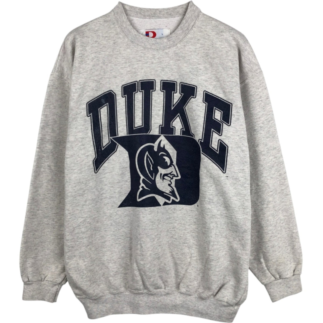 90'S DODGER College Character Sweatshirt, Made in USA, Men's Size L (Equivalent), Vintage cotton gray type Vintage Second Hand