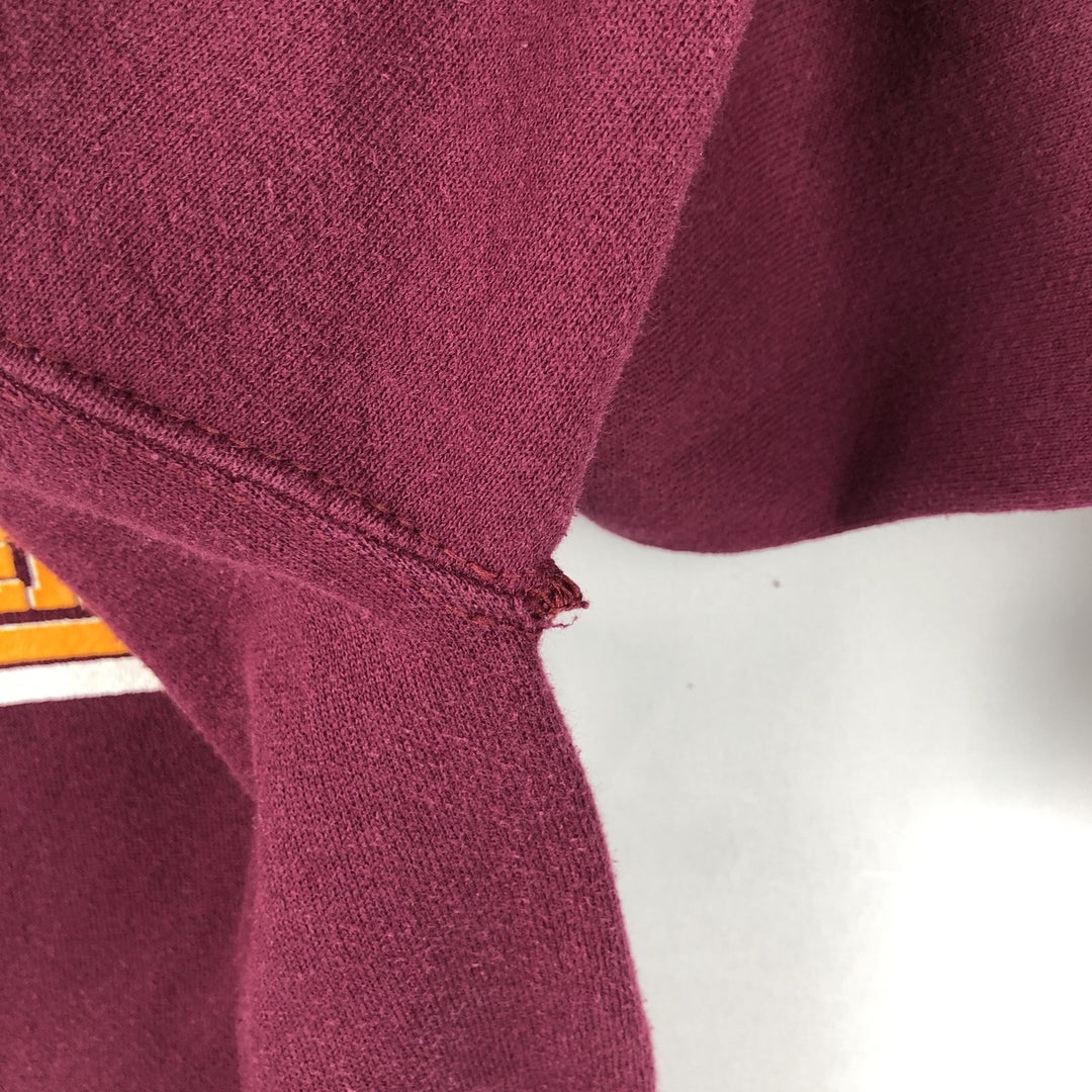 90'S SAVVY MINNESOTA University of Minnesota College Sweatshirt, Made in USA, Men's XL equivalent, Vintage cotton Red type red-purple Vintage Second Hand