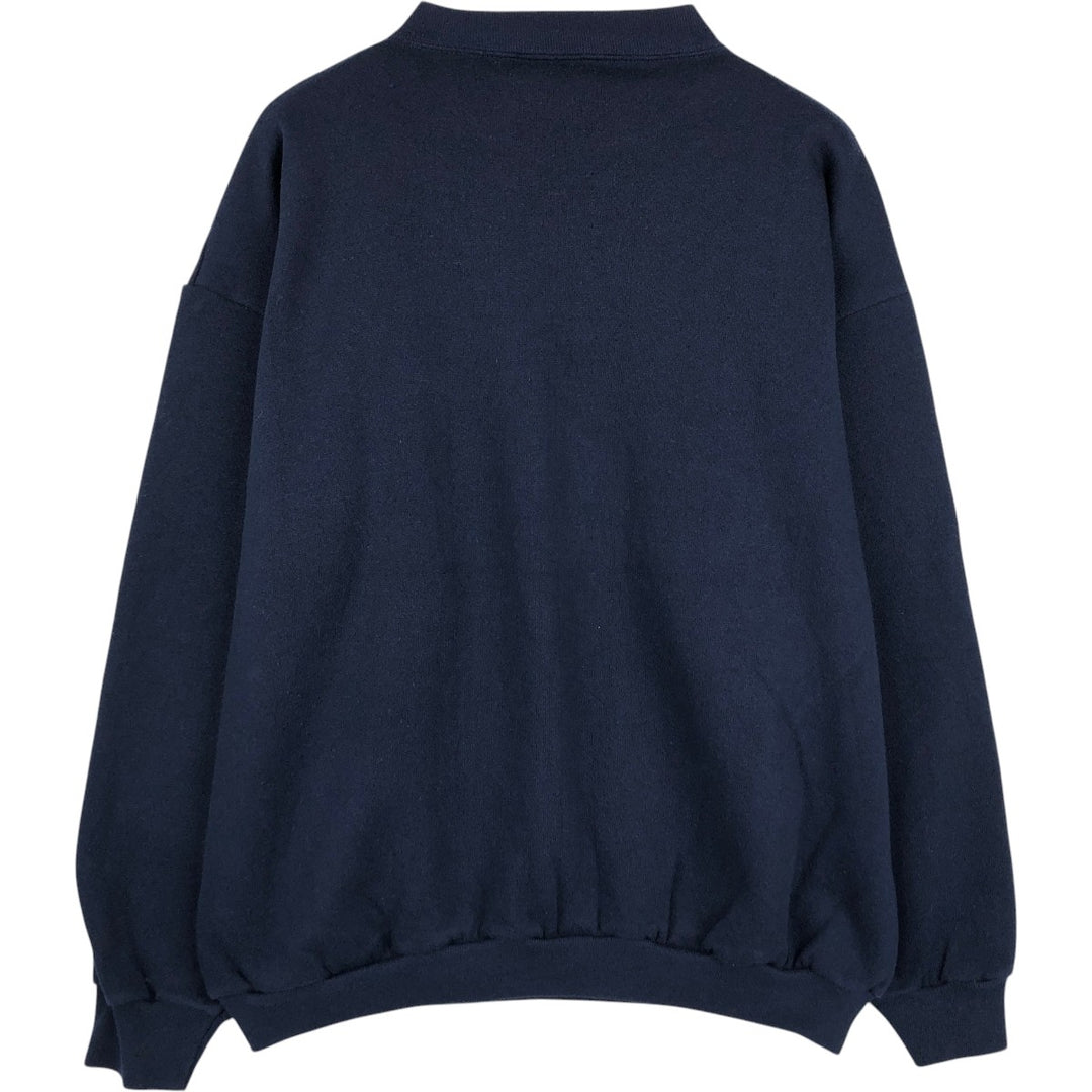 90'S Tultex Pennsylvania State University College Sweatshirt, Made in USA, Men's Size L (approx.), Vintage cotton navy blue type Vintage Second Hand