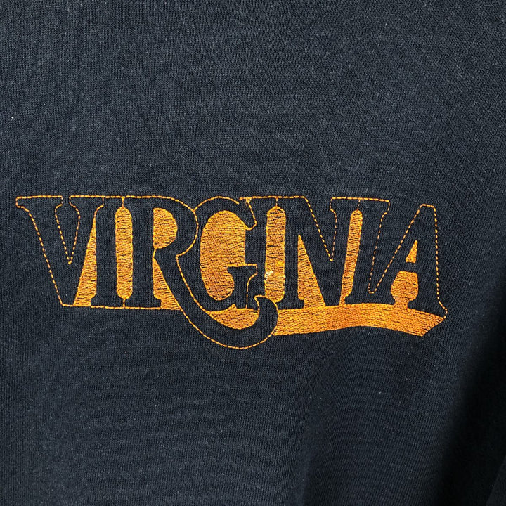 90'S Lee Heavyweight College Sweatshirt, Made in USA, Men's XL equivalent, Vintage cotton navy blue type Vintage Second Hand