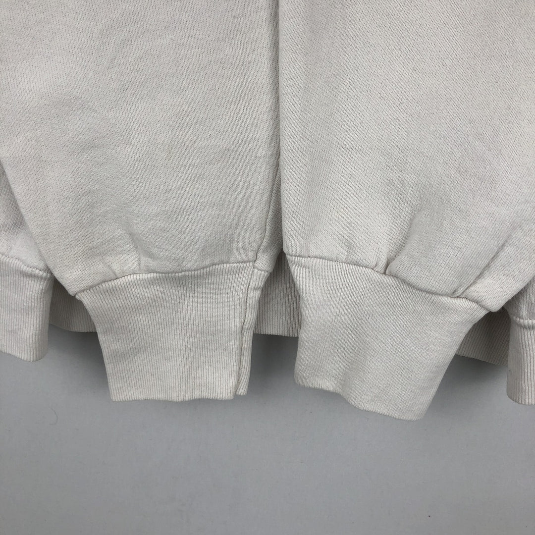 Vintage 1980'S Fruit of the Loom college sweatshirt, made in the USA, size L, men's cotton white type Vintage Second Hand