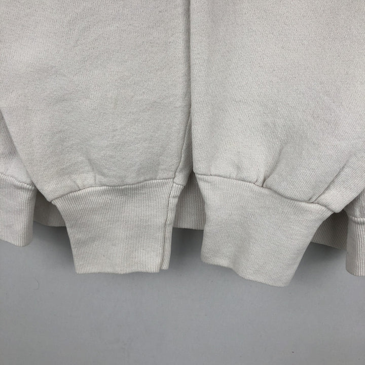 Vintage 1980'S Fruit of the Loom college sweatshirt, made in the USA, size L, men's cotton white type Vintage Second Hand