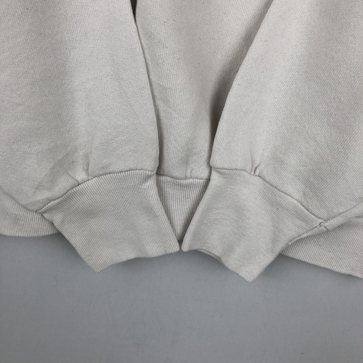 Vintage 1980'S Fruit of the Loom college sweatshirt, made in the USA, size L, men's cotton white type Vintage Second Hand