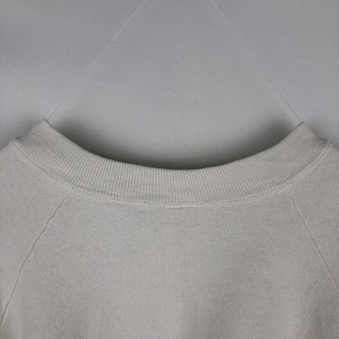 Vintage 1980'S Fruit of the Loom college sweatshirt, made in the USA, size L, men's cotton white type Vintage Second Hand