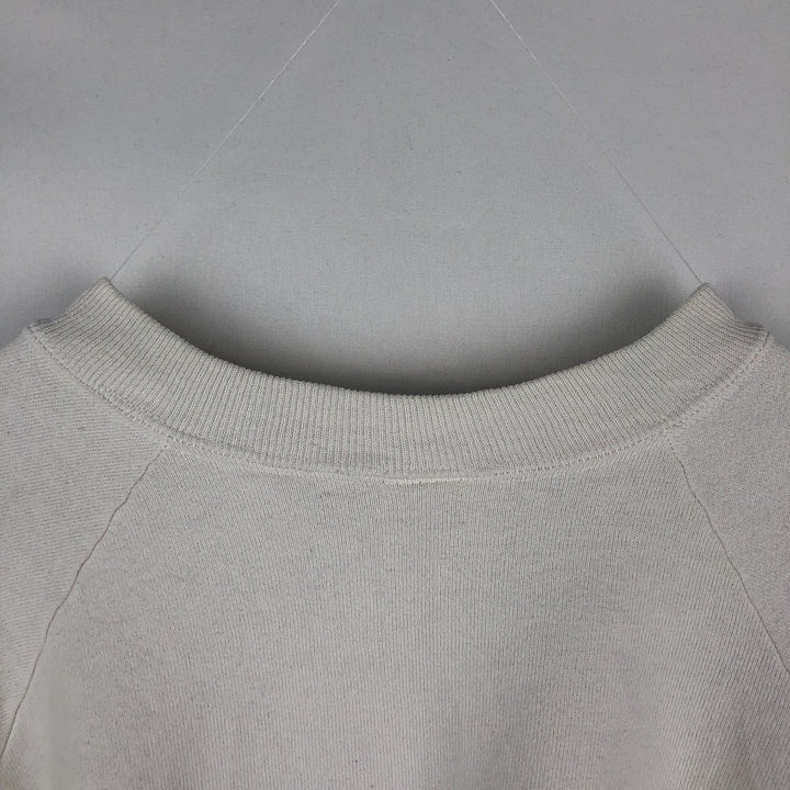 Vintage 1980'S Fruit of the Loom college sweatshirt, made in the USA, size L, men's cotton white type Vintage Second Hand