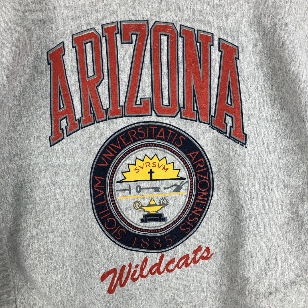 Vintage 90'S DESERT SPORTSWEAR triple print college sweatshirt, made in the USA, size L, men's cotton gray type Vintage Second Hand