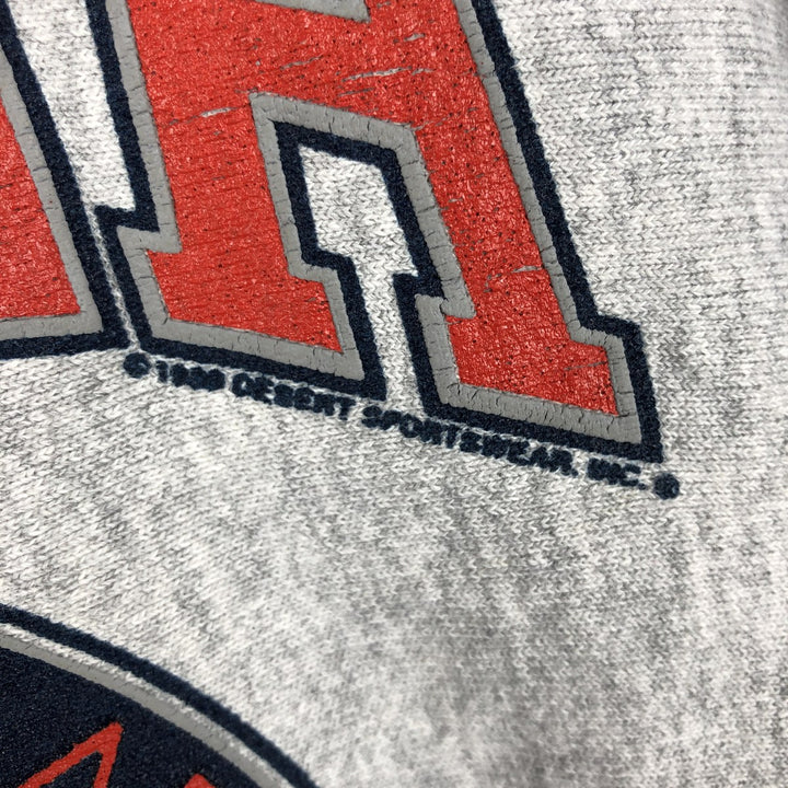 Vintage 90'S DESERT SPORTSWEAR triple print college sweatshirt, made in the USA, size L, men's cotton gray type Vintage Second Hand