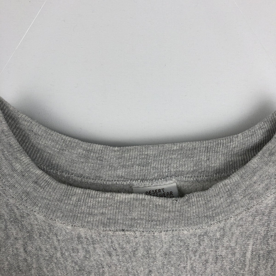 Vintage 90'S DESERT SPORTSWEAR triple print college sweatshirt, made in the USA, size L, men's cotton gray type Vintage Second Hand