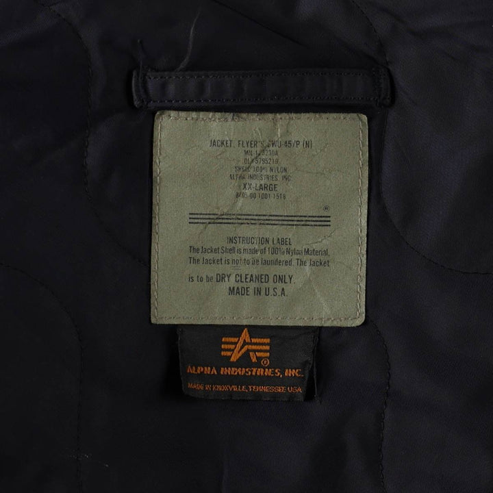 Civilian Alpha CWU-45 Nylon navy blue type Vintage Second Hand