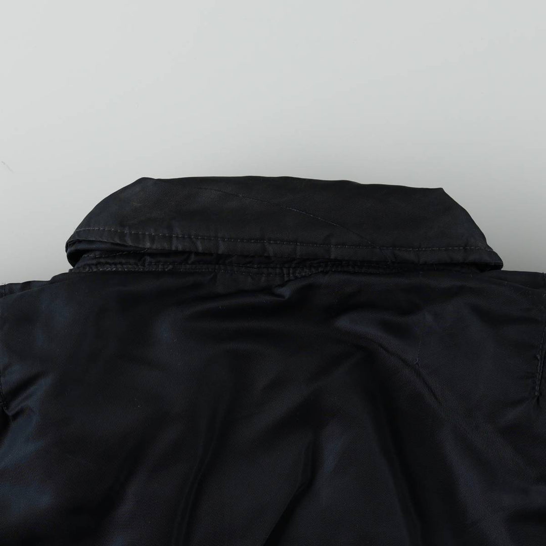 Civilian-made Schott CWU-type padded military flight jacket, men's size XL equivalent. Nylon navy blue type Vintage Second Hand