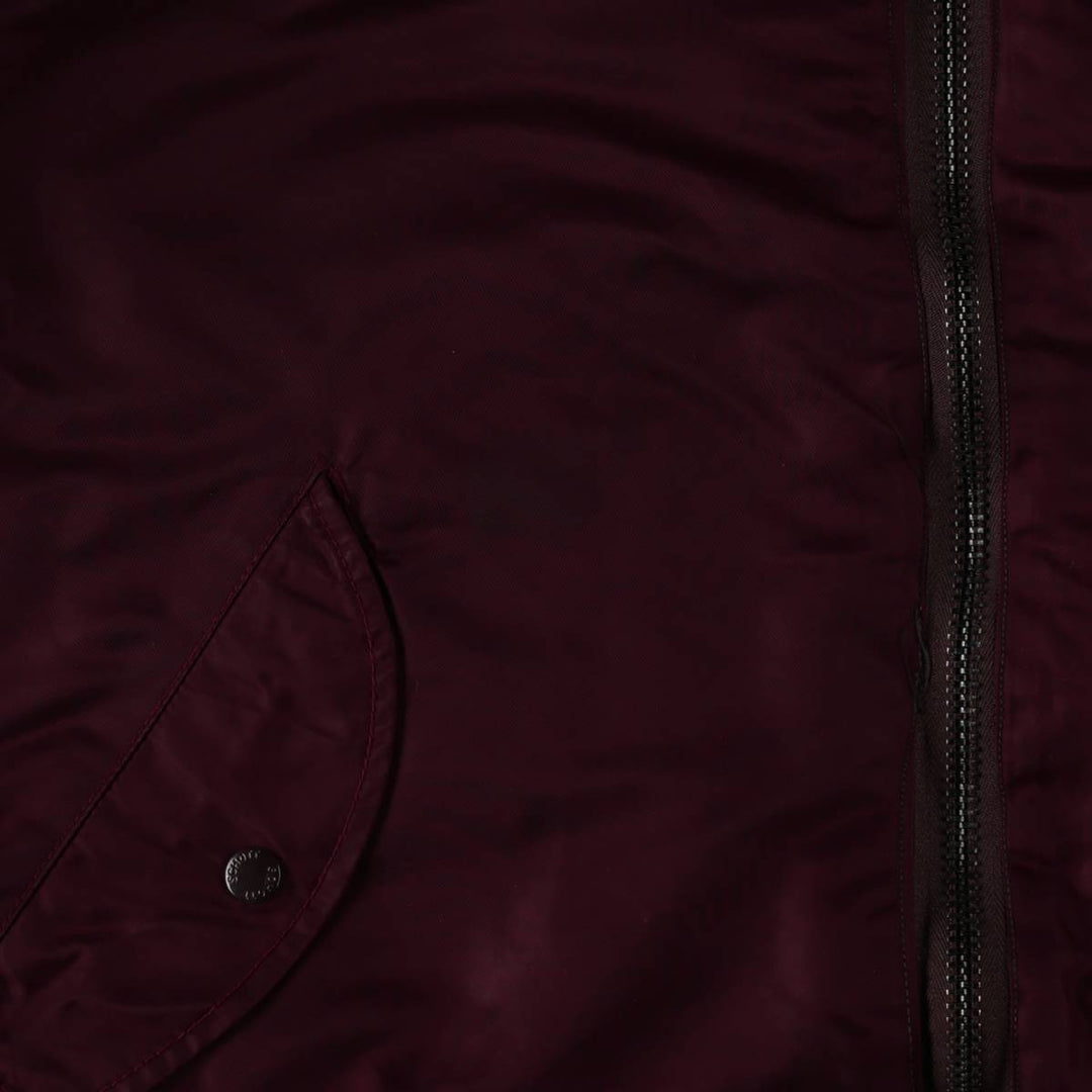Civilian Schott MA-1 Type Padded Military Flight Jacket, Men's Size XL Nylon Red type red-purple Vintage Second Hand