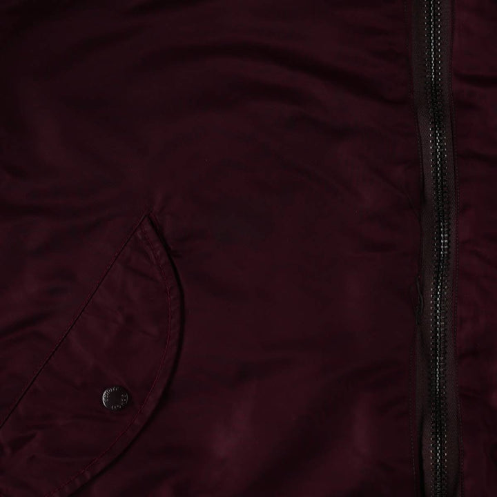 Civilian Schott MA-1 Type Padded Military Flight Jacket, Men's Size XL Nylon Red type red-purple Vintage Second Hand