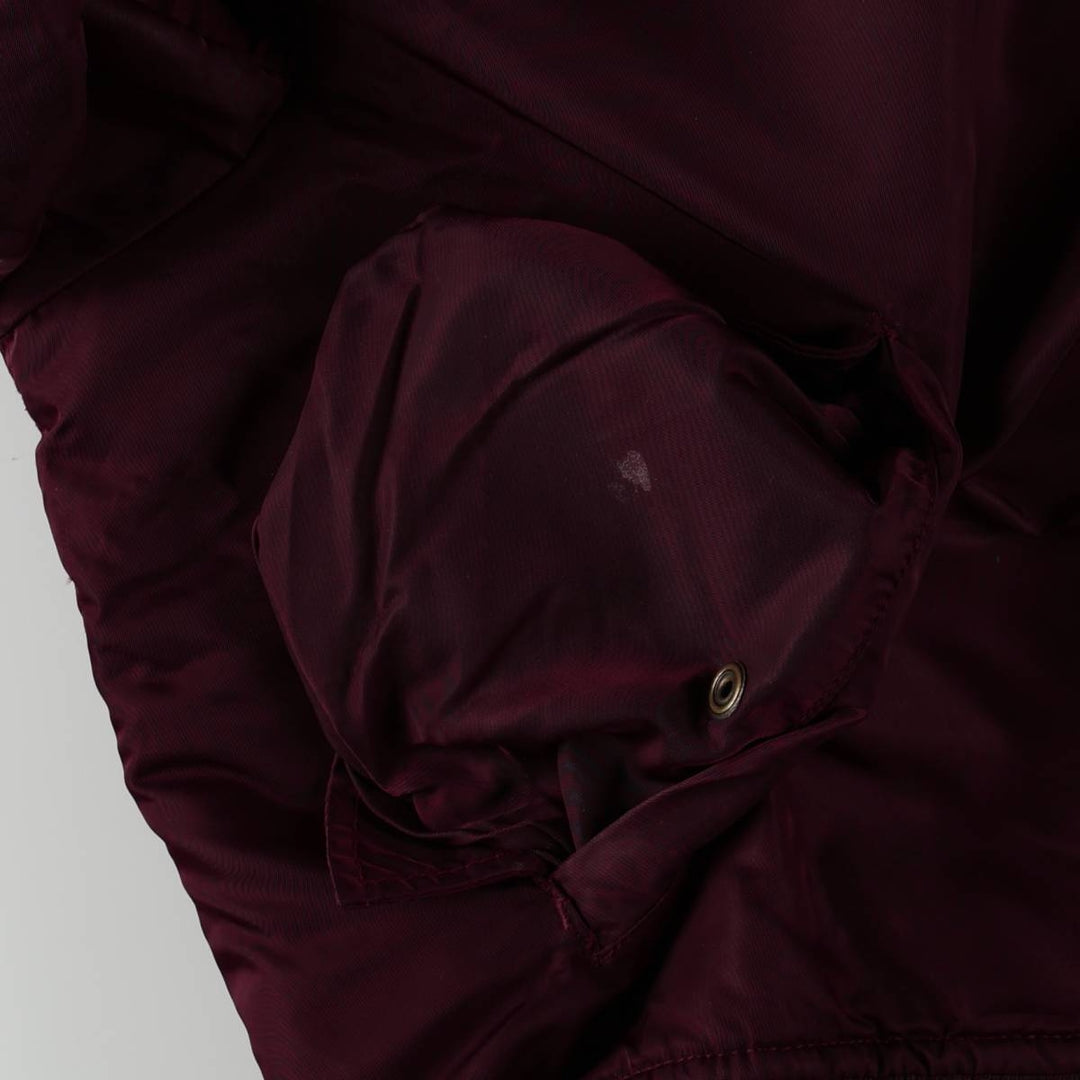 Civilian Schott MA-1 Type Padded Military Flight Jacket, Men's Size XL Nylon Red type red-purple Vintage Second Hand