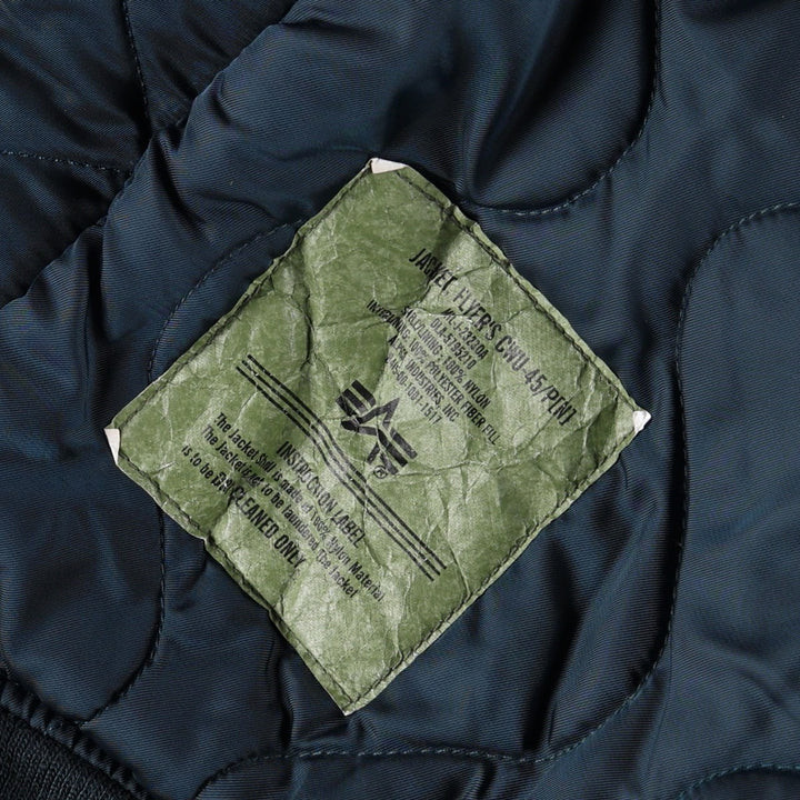 Civilian Alpha CWU-45 Padded Weapon Nylon navy blue type Vintage Second Hand