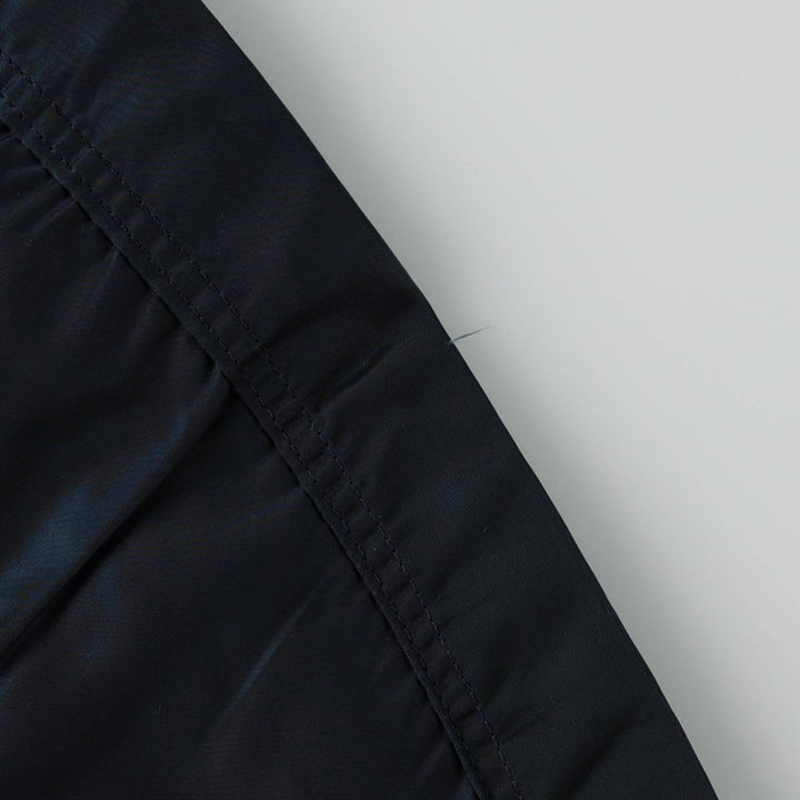 Civilian-made 1990'S Alpha Industries MA-1 type padded military flight jacket, made in the USA, men's size L equivalent, vintage. Nylon navy blue type Vintage Second Hand