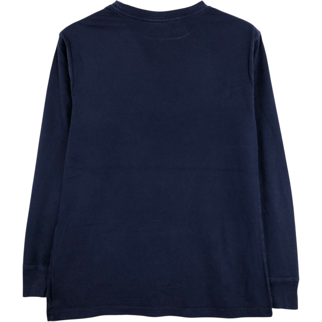 Ralph Lauren POLO RALPH LAUREN Polo Bear Long-Sleeve T-Shirt (Women's Size S) cotton navy blue type Vintage Second Hand