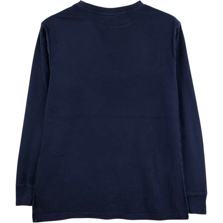 Ralph Lauren POLO RALPH LAUREN Polo Bear Long-Sleeve T-Shirt (Women's Size S) cotton navy blue type Vintage Second Hand