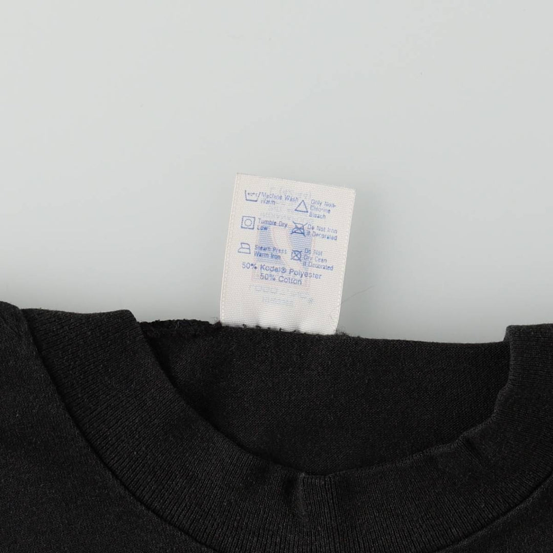80'S Logo Seven NBA Detroit Pistons Sports Print T-Shirt, Made in USA, Men's Size L (Equivalent), Vintage cotton black type Vintage Second Hand