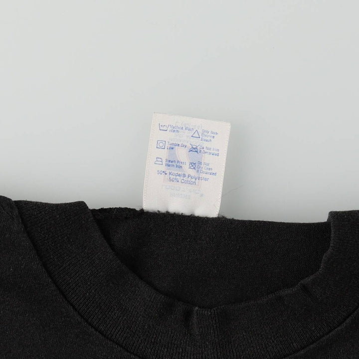 80'S Logo Seven NBA Detroit Pistons Sports Print T-Shirt, Made in USA, Men's Size L (Equivalent), Vintage cotton black type Vintage Second Hand