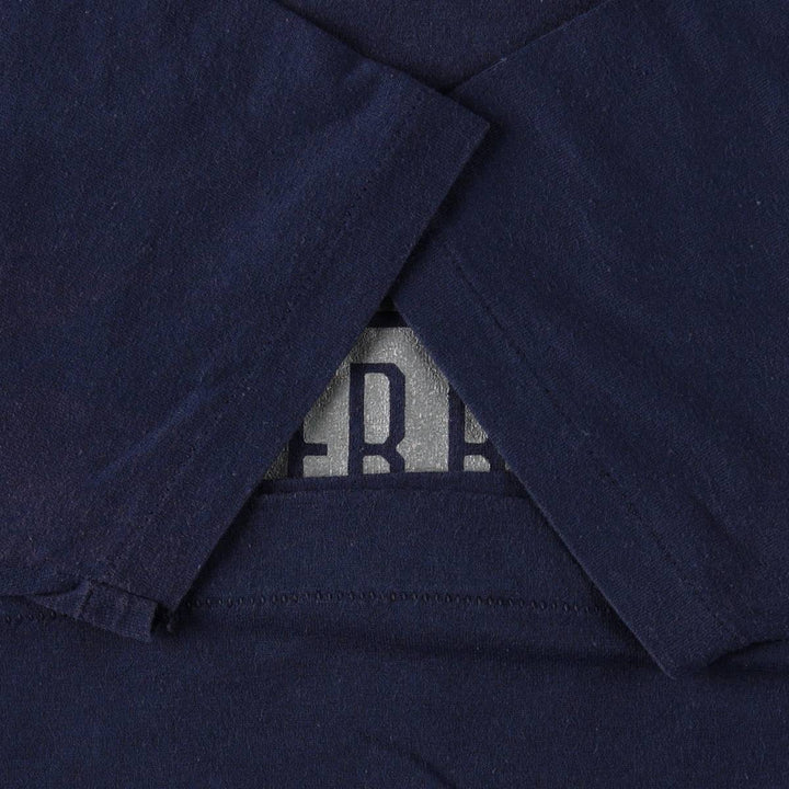 80'S TRENCH Super Bowl XXV (25th Super Bowl) Sports Print T-Shirt, Made in USA, Men's Size M (Equivalent), Vintage cotton navy blue type Vintage Second Hand