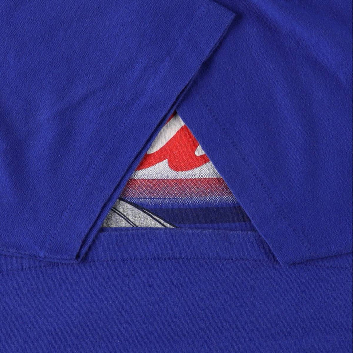 90'S Riddell NFL New England Patriots sports print t-shirt, made in USA, men's size XL equivalent, vintage. cotton blue type Vintage Second Hand