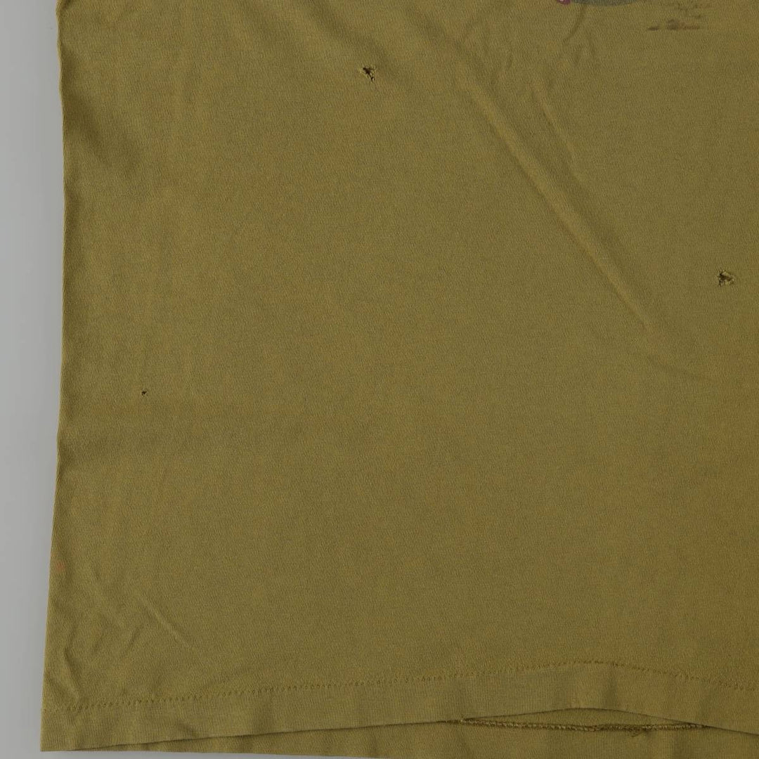 90'S MLB New York Yankees sports print t-shirt, men's size XL equivalent, vintage. unclear Khaki type Vintage Second Hand