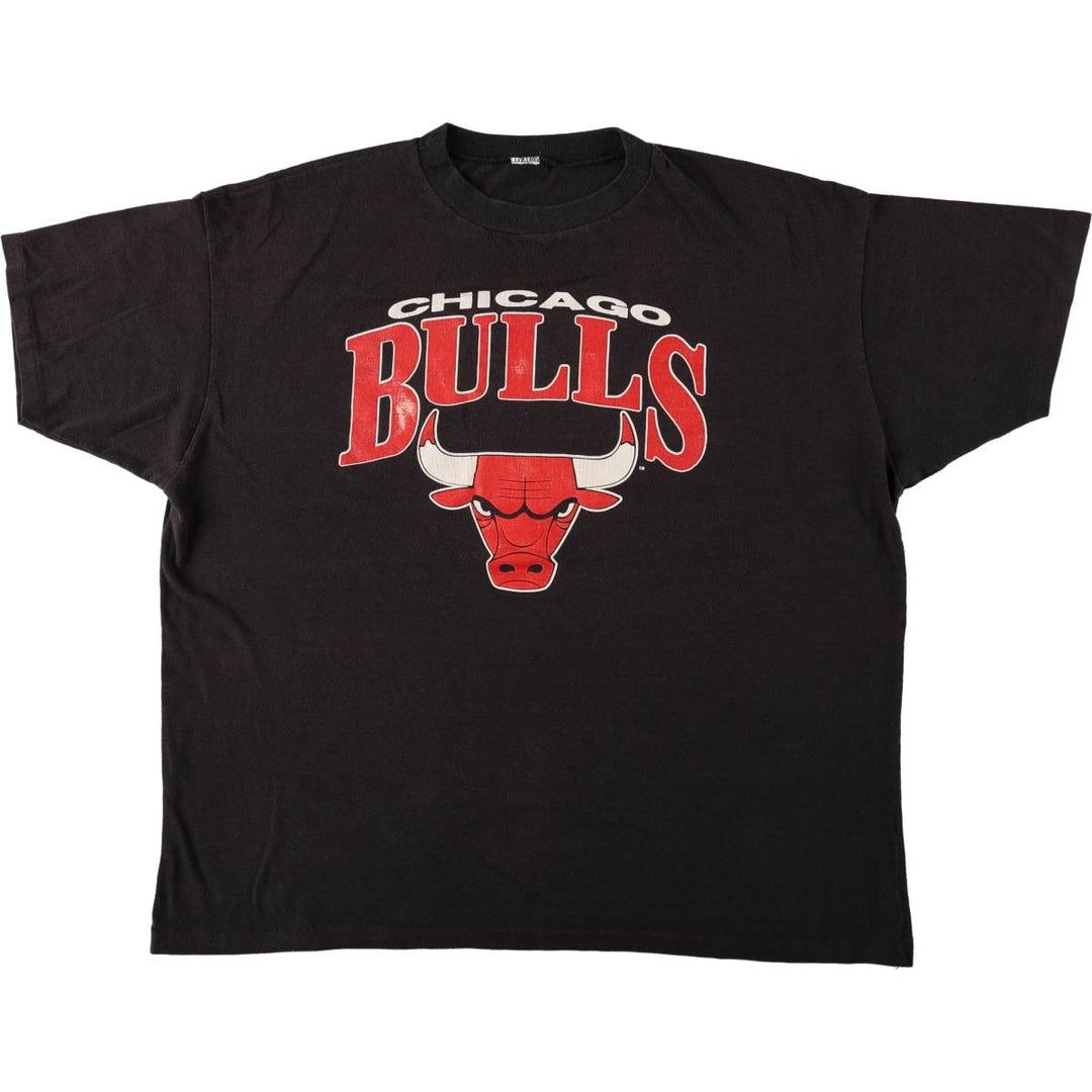 NBA Chicago Bulls Sports Print T-Shirt, Men's XL unclear black type Vintage Second Hand