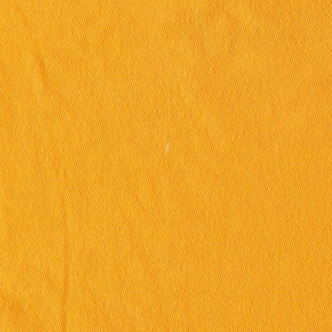 Russell College T-Shirt, Made in USA, Men's Size XL (approx.) cotton yellow type Vintage Second Hand