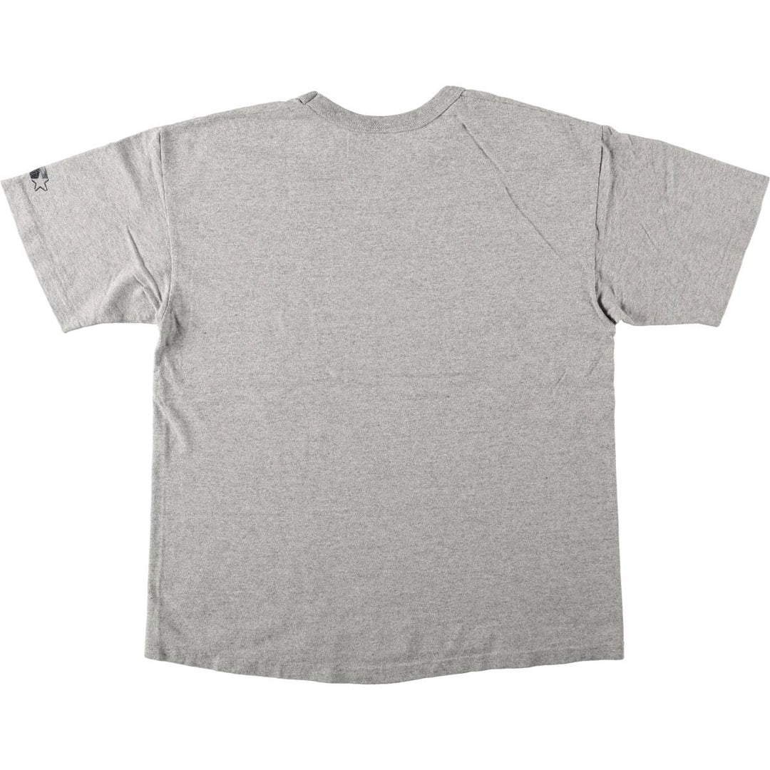 80'S Starter College T-shirt, Made in USA, Men's Size L (approx.) cotton gray type Vintage Second Hand