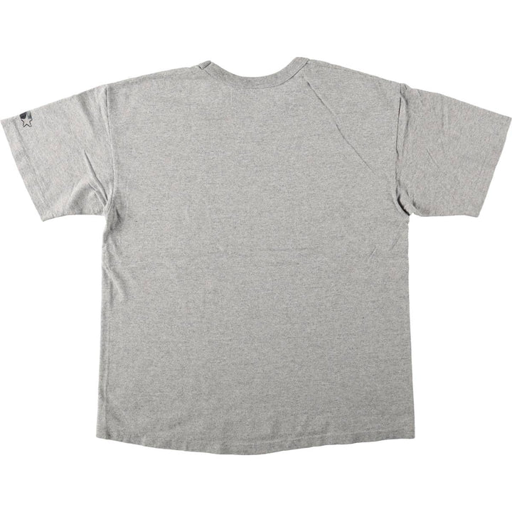 80'S Starter College T-shirt, Made in USA, Men's Size L (approx.) cotton gray type Vintage Second Hand